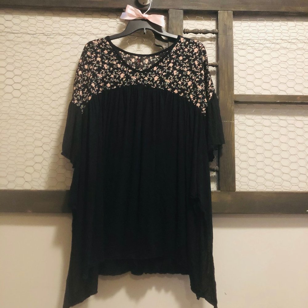 Floral Unique Cut Shirt